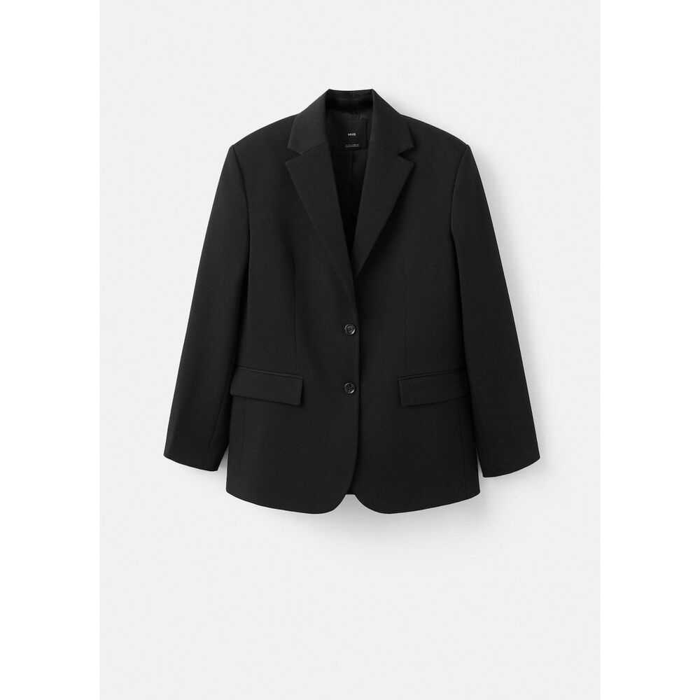 Straight blazer with flap pockets